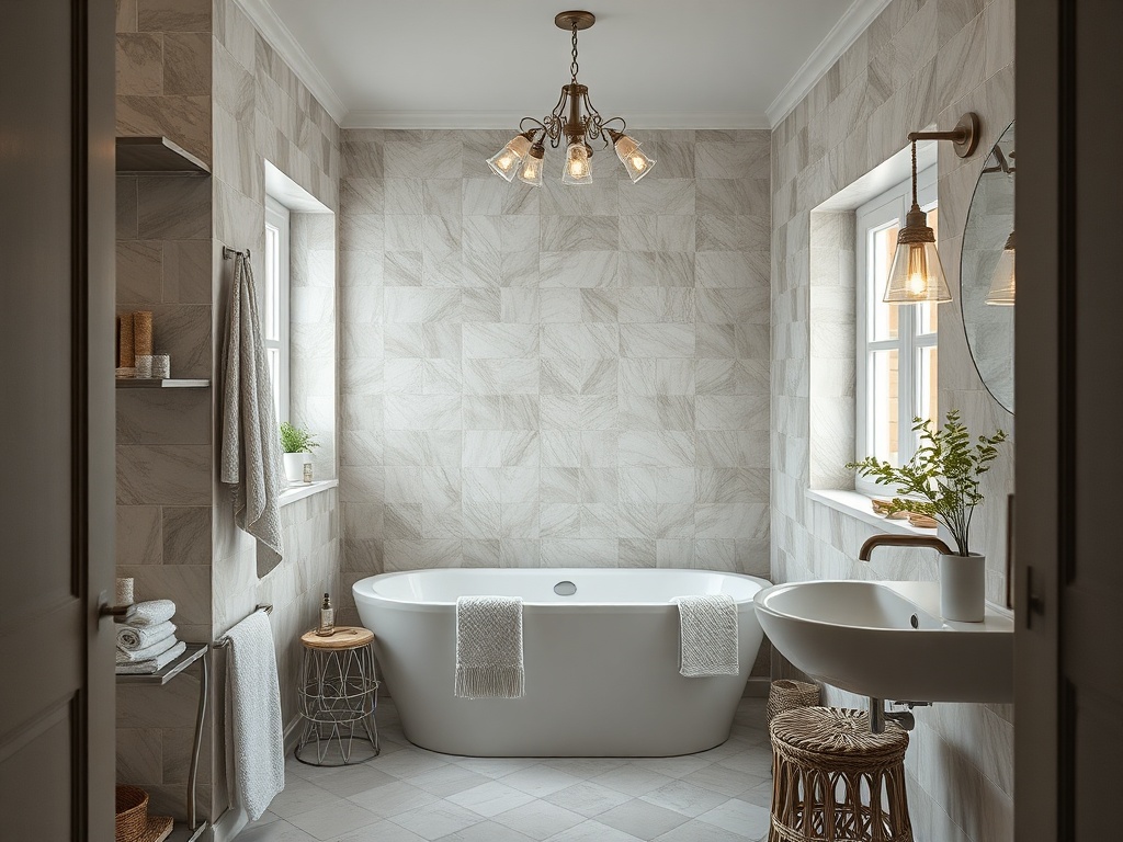 opt-stroymarket.ru | Двойная раковина в ванной комнате загородного дома